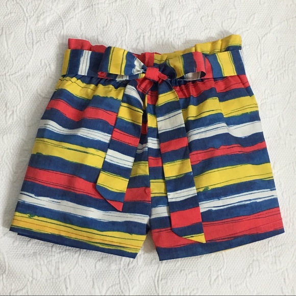 🌈 Rainbow Waves Multi Stripe Shorts - Picture 6 of 7